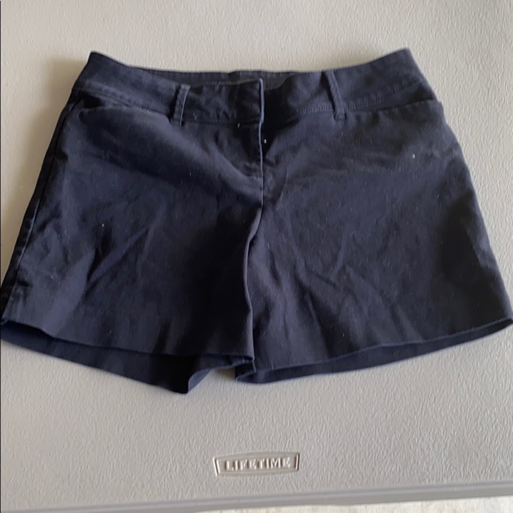 Black casual shorts